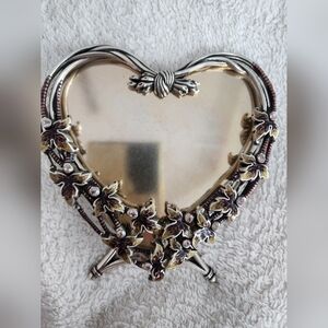 "BRIGHTON" Vintage Heart Shaped Picture Frame ...really Really Pretty!